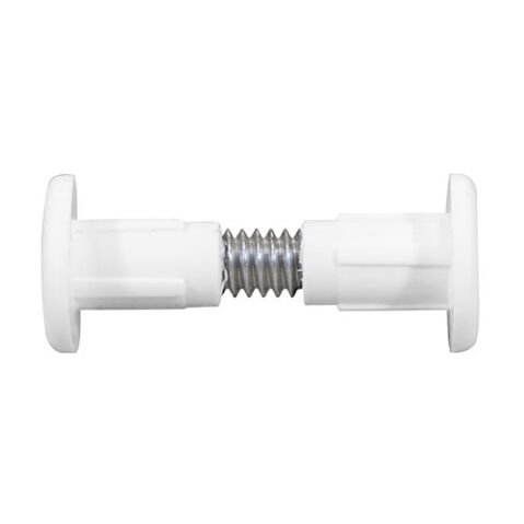 28mm Plastic Cabinet Connector Bolts - White