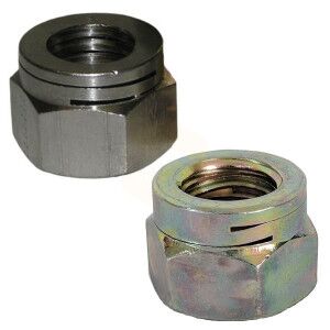 M6 Philidas Turret All Metal Locking Nuts Yellow Zinc Passivated Grade 8.8