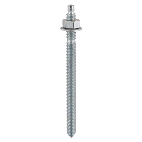 M20 x 260mm Chemical Anchor Threaded Studs, Nuts & Washers - Hot Dipped Galvanised