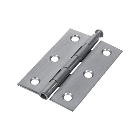 75 x 50 Butt Hinge - Loose Pin (1840) - Satin Chrome (Pack of 2)