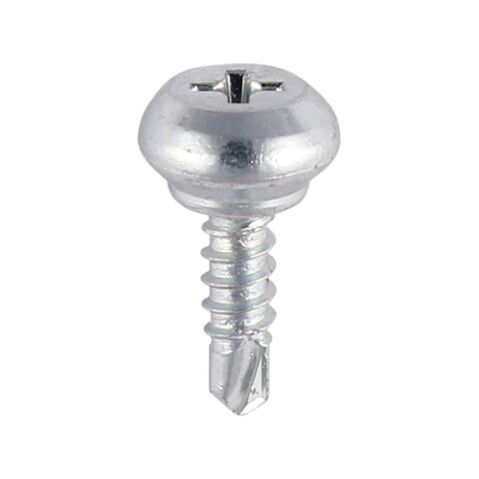 4.0 x 13mm Weather Bar Screws - Nipple Head - PH - Self-Tapping Thread - Self-Drilling Point - Zinc