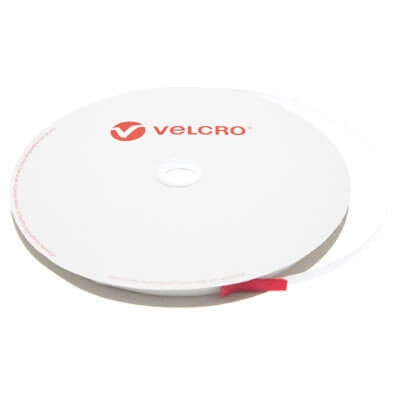 10mm VELCRO® Brand Self Adhesive PS14 White HOOK - 25m Roll