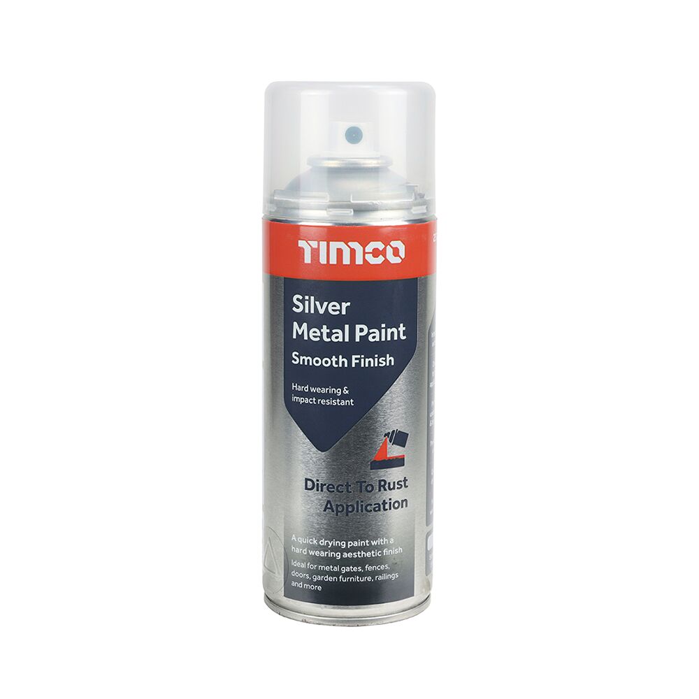 380ml Silver Metal Paint - Smooth Finish