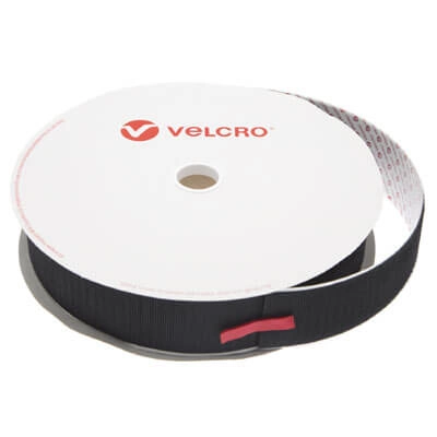 100mm VELCRO® Brand Self Adhesive PS14 Black HOOK - 25m Roll