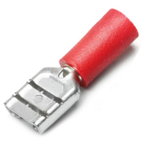 2.8 x 0.5mm Crimp Part Insulated Female Push-On Spade Terminals – Red