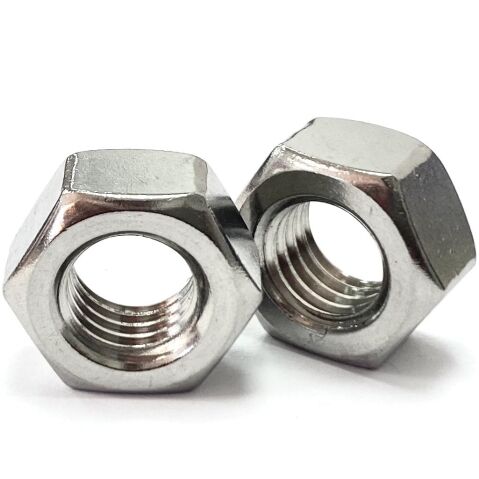 M45 Hexagon Full Nuts, Stainless Steel A2 (304) DIN 934