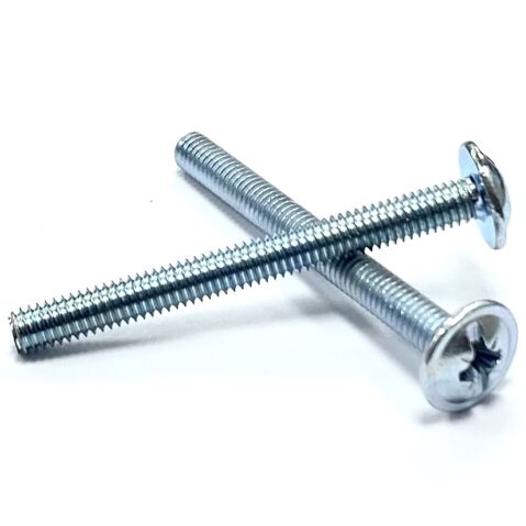 M4 x 9mm Door Handle Screws For Cupboard Door / Drawer Knob Bright Zinc Plated