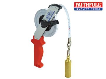 Faithfull Dipping Tape Measure With Weight 30m FAITMD30