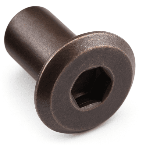 M6 x 12mm, Connector Cap Nuts for Connecting Bolts - Bronze