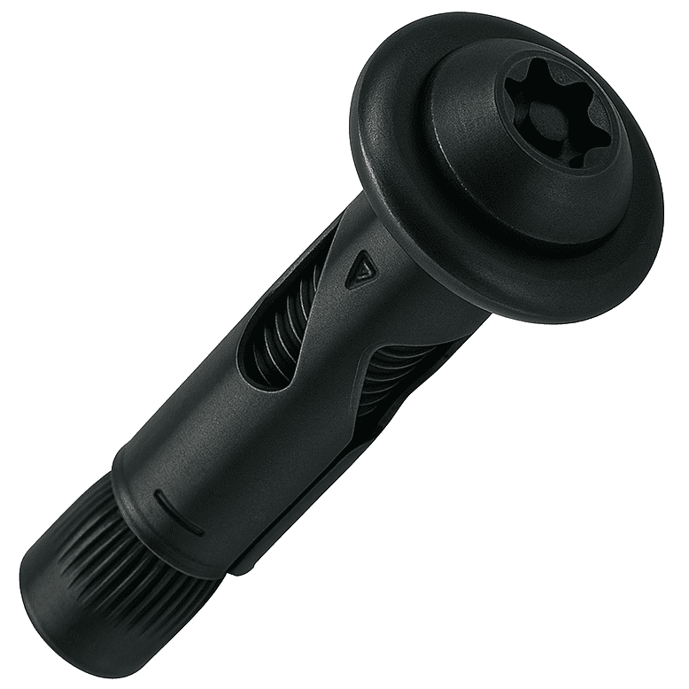 M8 x 75mm Pin Torx Button Head Security Sleeve Anchor - BLACK Stainless Steel A2 (304)