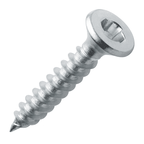 No. 6 (3.5) x 1"(25mm) Countersunk Case Hardened Steel Zinc Plated (CR-3) Sentinel? Security Woodscrew