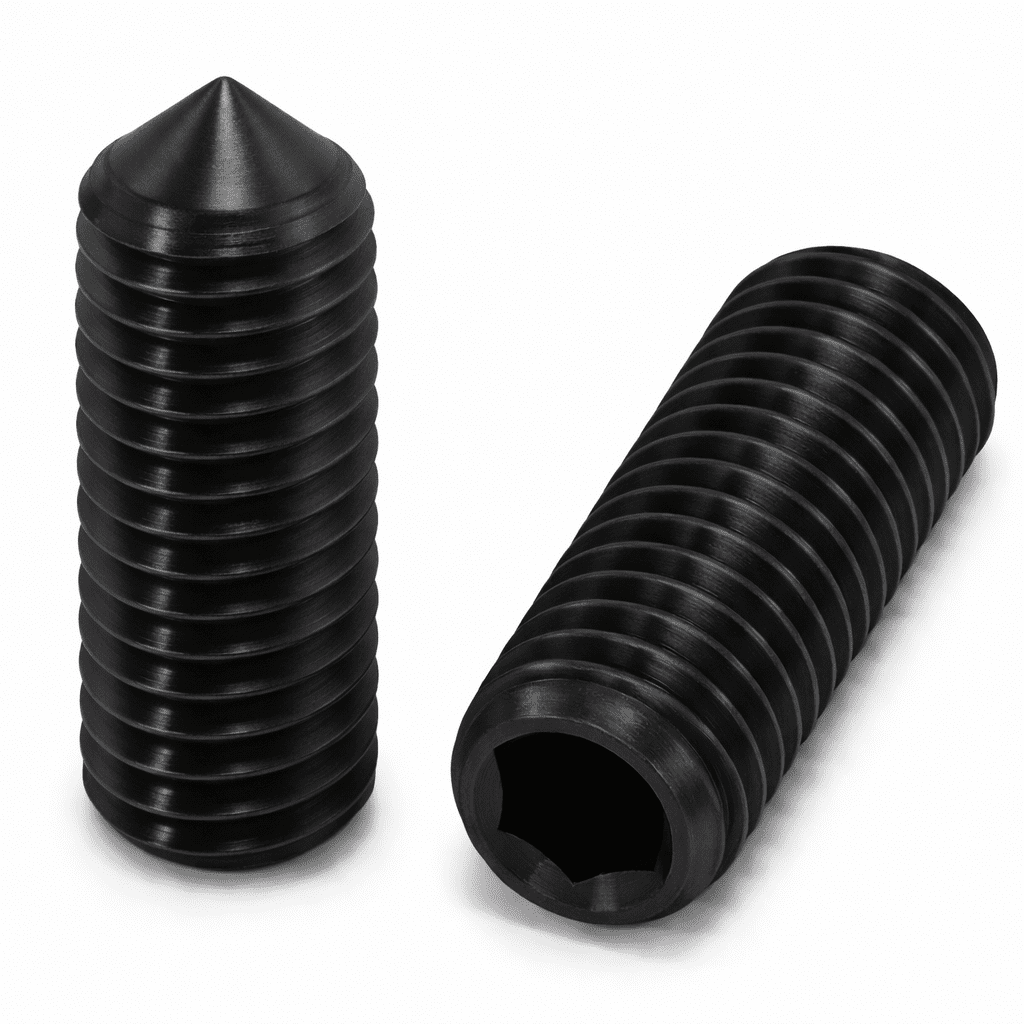M12 x 35mm Socket Set Grub Screws Cone Point, High Tensile Grade 14.9 ...