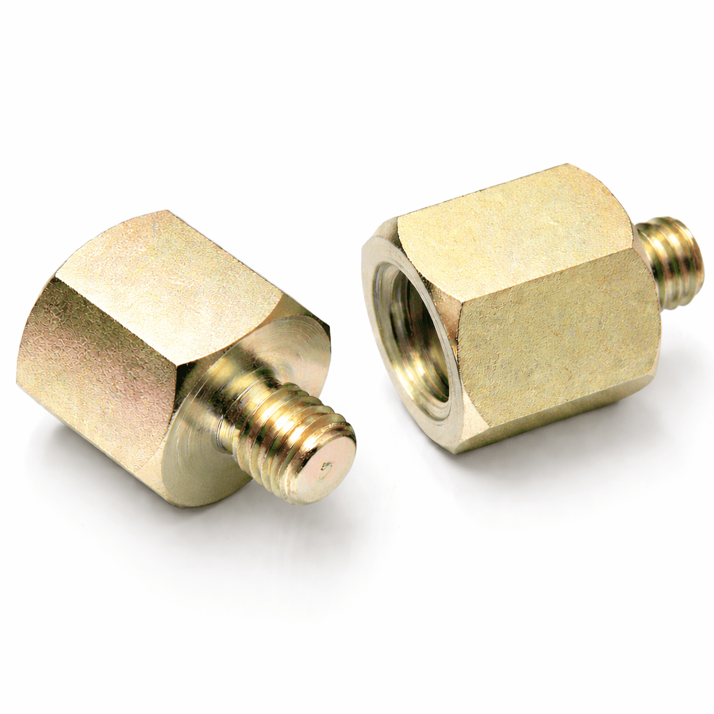 M6 to M10, Thread Rod Reducer, Free-cutting steel Yellow Zinc Plated, Metric thread