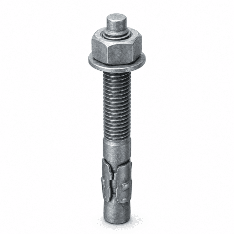 M12 x 85mm Through Bolts Galvanised Dry Galv C/W A2 Clip