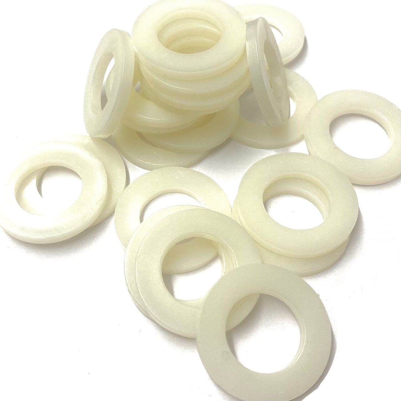 M5 Form A Nylon 66 Flat Washers White, DIN 125-1A