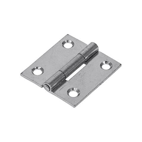 38 x 34 Butt Hinge - Fixed Pin (1838) - Zinc  (Pack of 2)