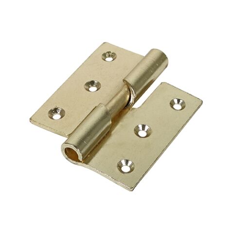75 x 72 Rising Butt Hinge (466) - Right Hand  - Electro Brass (Pack of 2)