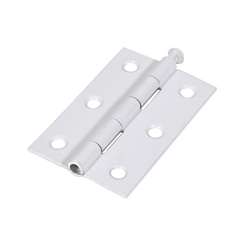 75 x 50 Butt Hinge - Loose Pin (1840) - White (Pack of 2)