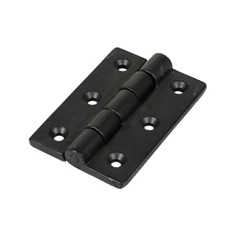 75 x 50 Cast Iron Butt Hinge (200) - Black (Pack of 2)