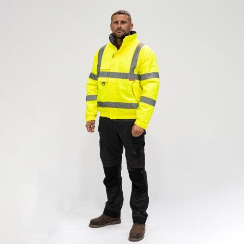 Medium Hi-Visibility Bomber Jacket - Yellow