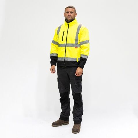 Medium Hi-Visibility Softshell Jacket - Yellow