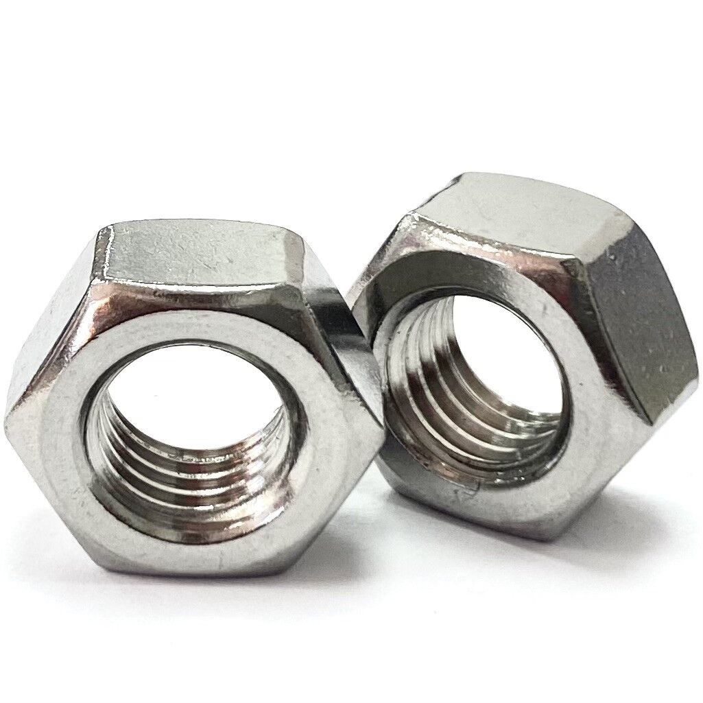 M4 Hexagon Full Nuts, Stainless Steel A2 (304) DIN 934
