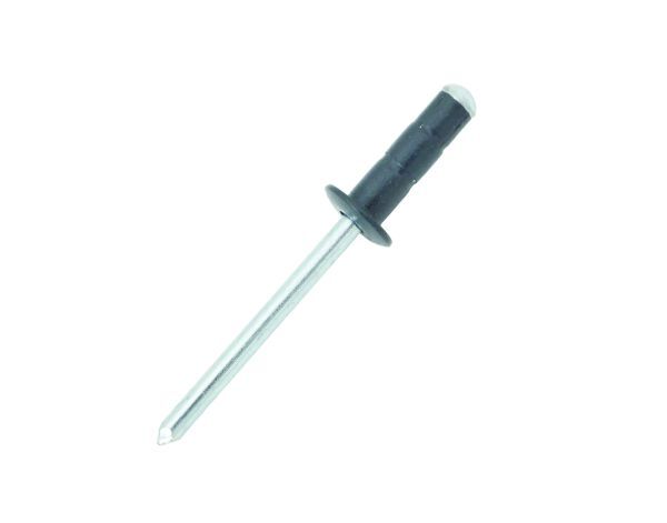 4.8mm x 15mm Aluminium / Steel Coloured Multigrip Dome Head Rivets - Anthracite Grey