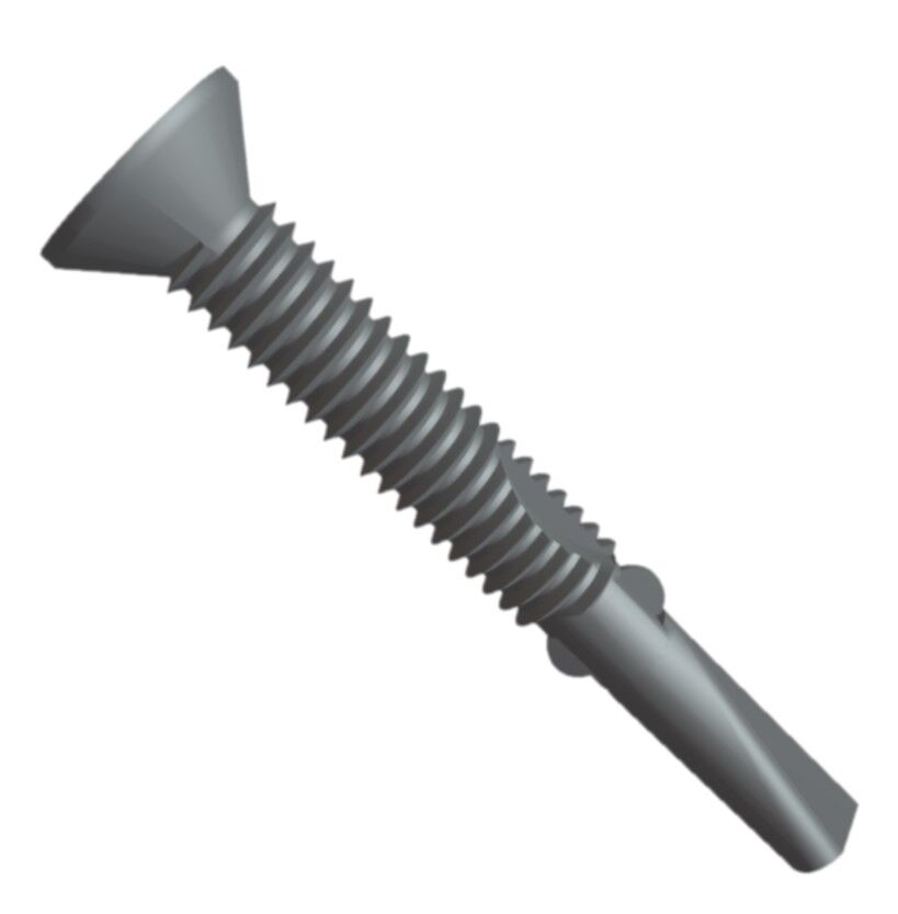 Evolution 5.5 x 100mm Phillips Countersunk Timber Tek Screws TSTF5.5-100-5 -Timber TEK5 Wing Drill Screw Phil Csk 4.0mm to 12.5mm in Evoshield® Plating