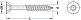 80mm Hospa Screw, Jet, Countersunk Head with T Star Drive Bit, Partially Threaded ? 4.5mm