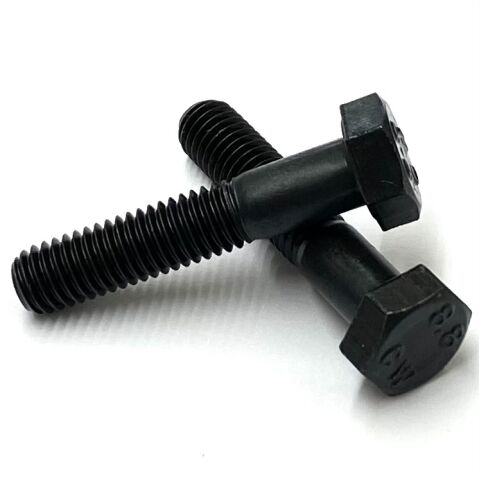 M12 x 35mm Hexagon Head BLACK Stainless Steel Part Threaded Bolts A2 (304), DIN 931