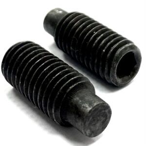 M4 x 14mm Socket Setscrews Dog Point - BLACK Stainless Steel A2 (304) DIN 915