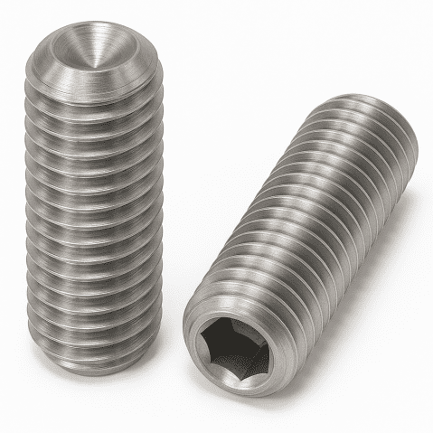 1/2 x 5/8" Socket Set Grub Screws Cup Point UNF A2 Stainless Steel (304)
