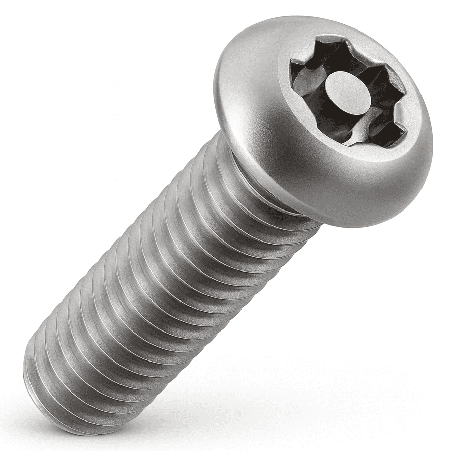 M4 x 8mm Button Head A4-70 Stainless Steel 5-Lobe Pin Metric Machine Screws