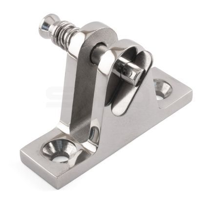 M5 x 57mm 90° Deck Hinge with Removable Pin - Marine Grade Stainless Steel A4 (316)