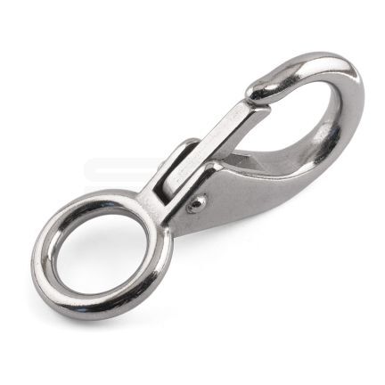 9.5 x 53mm Fixed Eye Boat Snap Hooks - Marine Grade Stainless Steel A4 (316)