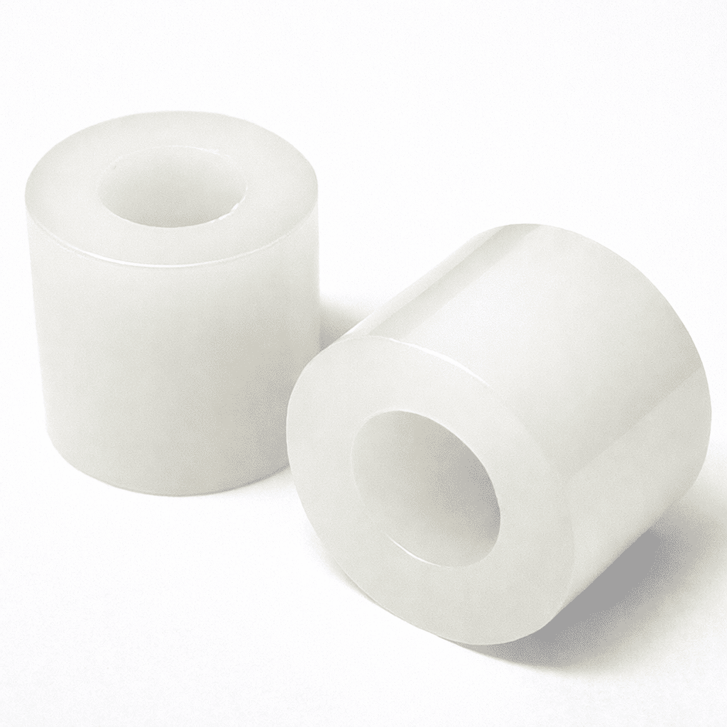 M4 x 8mm x 10mm- Thick Nylon Spacer Washer, Grade 66 - Natural White
